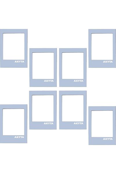 Akyta Magnetic Photo Frames 8 Units, Blue, for Instax Mini Share Photos