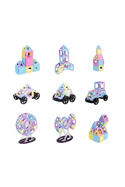 Yelajoy 76-Piece Magnetic Tiles, Magnet Blocks, Educational Toys for Kids, Birthday Gifts