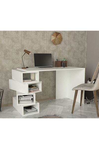 UnicUtil Desk, Geo Space, UnicUtil, 130 x 60 x 75 cm, White, UUDESK20