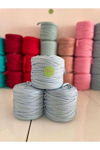 Leila Design Ață din bumbac pieptănat albastru gheață (600-650gr) prețul este...