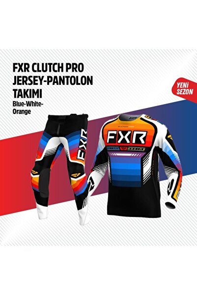 FXR TURUNCU MAVİ JERSEY PANTLON TAKIMI