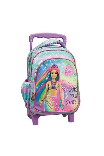Barbie Sparkle rolling kindergarten backpack, bag 30 cm