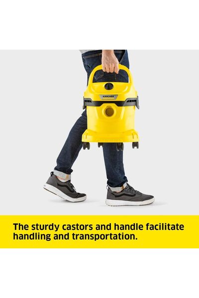 Generic Kärcher WD2 Plus Home & Garden Wet and Dry Vacuum Cleaner - 1.628-002, Yellow