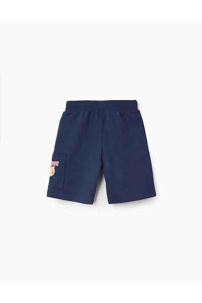 Ziddy Cotton Shorts for Boys 'Pikachu', Dark Blue