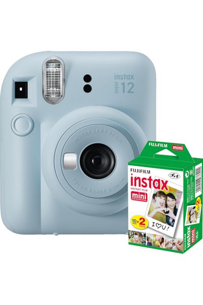 Fujifilm Instax Mini 12 Albastru Pastel + Film Mini 2x10