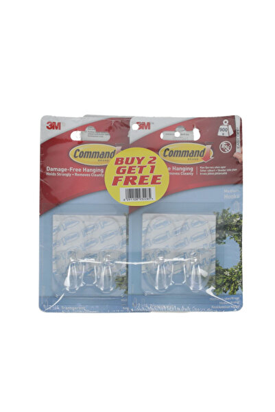 COMMAND Self-Adhesive Strong Hold Damage Free General Purpose Hooks Medium