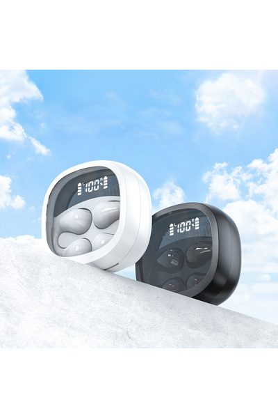 OEM Smart Bluetooth 5.3 Wireless Earbuds EM-JR01 with Active Noise Cancellation - White