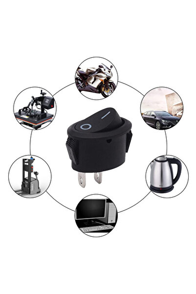 Helweet Set of 10 switches, ABS, black, 25 x 17 mm