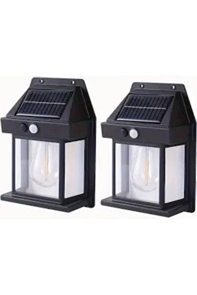 wei inox Set 2x Lampă de perete solară cu senzor de mișcare