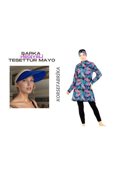 korsefabrika trend mood store Bucket Hat Gifted Wide Fit Patterned Long Tunic Bra Water Repellent Tecture Swimsuit