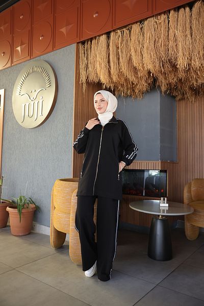 Ryzi Moda Women's Hijab Tracksuit Set with Zipper