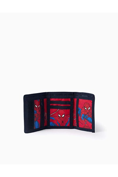 Ziddy Wallet with Prints for Boys 'Spiderman', Dark Blue