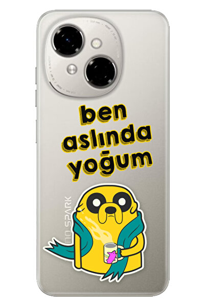 TECNO Spark Go 1 2025 Kılıf Tema Trendy Silikon Baskılı Ben Aslında Yoğum