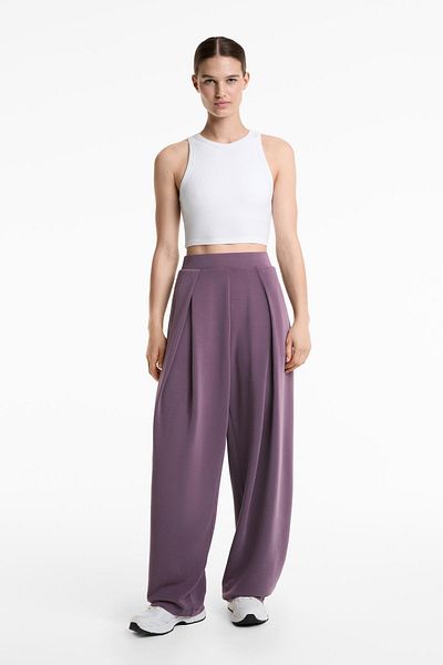 Oysho Cocoon trousers with soft-touch modal