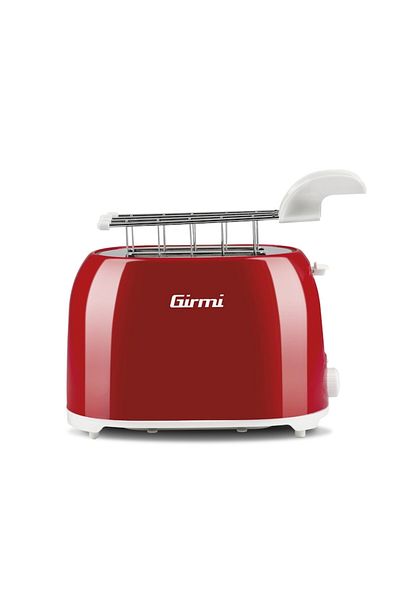 Girmi Prajitor de paine TP10, rosu, 1 felie, 7 trepte de prajire, oprire automata