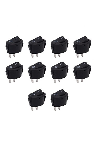 Helweet Set of 10 switches, ABS, black, 25 x 17 mm