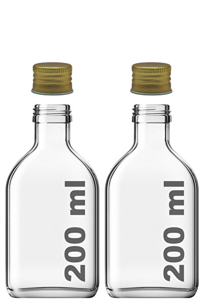 Afracam 200 ml Şeffaf Cold Brew Sızdırmaz Gold Metal Kapaklı 200 Cc Soğuk Kah...