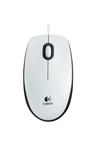 logitech Mouse, Logitech, M100, USB, White