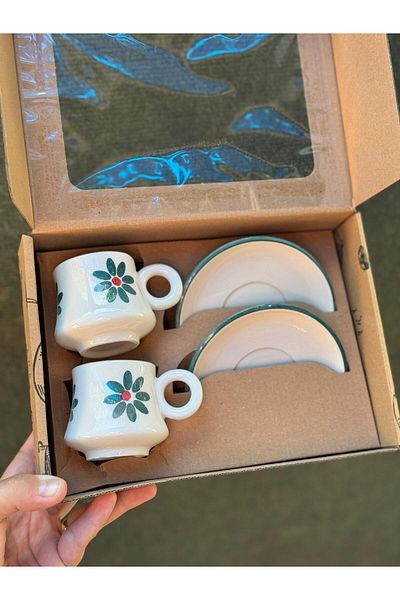 Cem 2 Personal Flower Patterned Boiler Model Coffee Cup