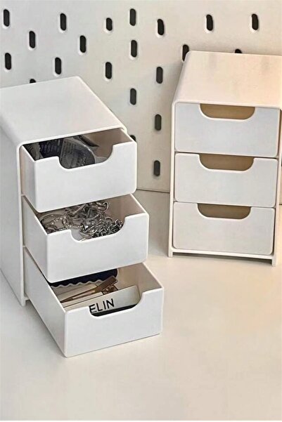 Bayev Tidy 2 штуки міні-шухлядки-органайзер 3 шухлядки багатофункціональний органайзер для прикрас, аксесуарів для хобі