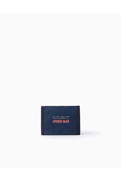 Ziddy Wallet with Prints for Boys 'Spiderman', Dark Blue