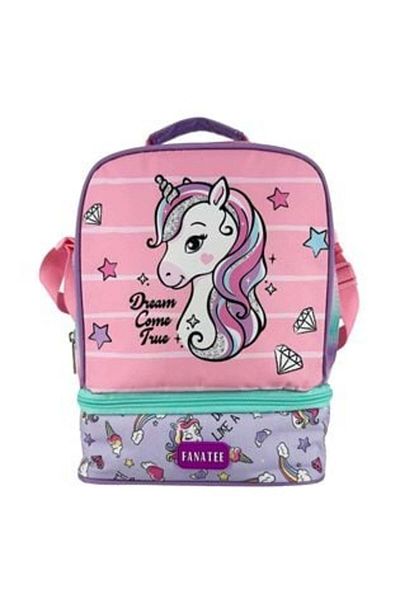 OEM Isothermal Bag with 2 Compartments Pink Lilac Unicorn