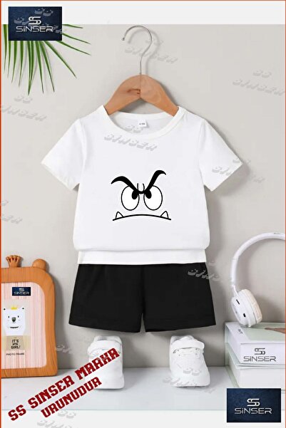 SS SİNSER Children's Unisex “Surat 2 Gear Eye” Special Printed Crew Neck T-Sh...