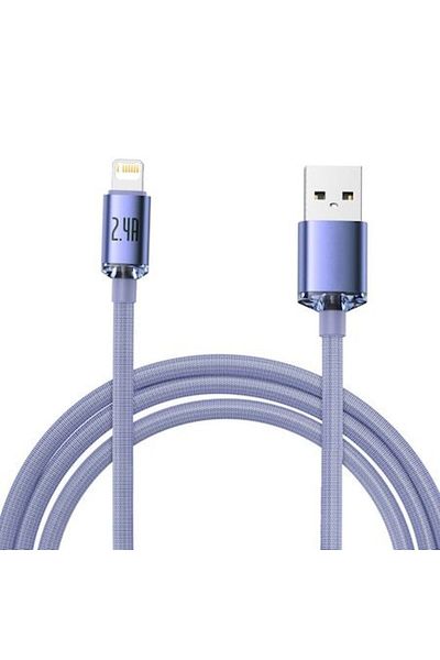 Gear Cablu de alimentare USB la Lightning, 2.4A, alimentare, 2m, PVC, violet prună