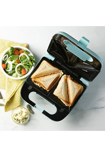 Domo Aparat de sandvișuri 3 în 1, DOMO, Snack Party, albastru pastel