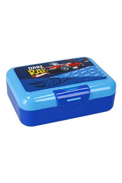 Starpak Set cutie de prânz + sticlă apă 350 ml, Hot Wheels , plastic alimentar, – Albastru