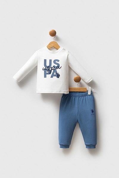 U.S. Polo Assn. U.S. Polo Assn Baby Boy Blue Baby Sets