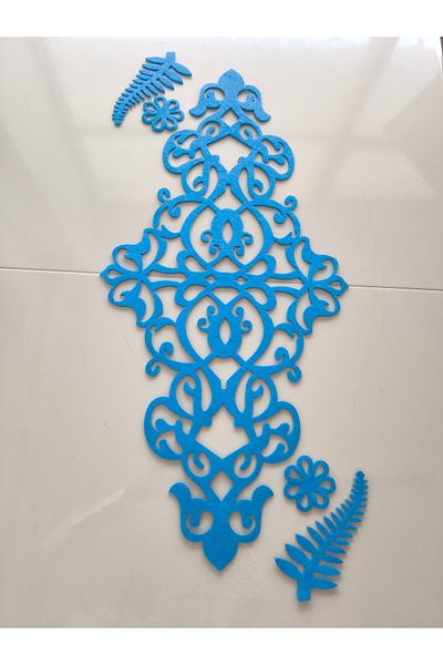 SEHARA Felt Runner, 97Cmx45,5Cm, (2 Leaf Motif, 2 Flower Motif Gift), Table Runner, 3mm