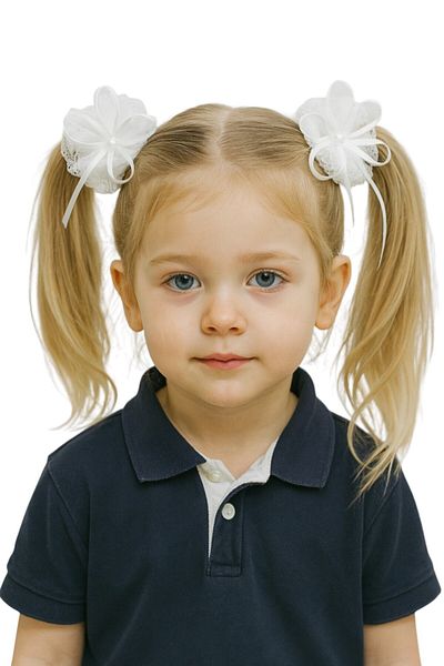 SeaBubbles Tulle School Buckle 2 Pack Standard White