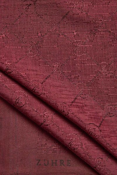 Zühre Burgundy Koza Shawl 0014