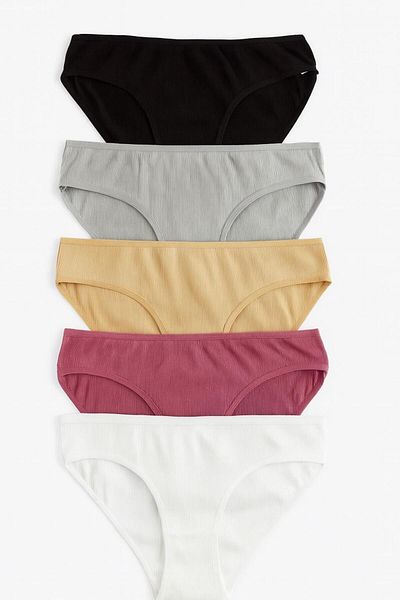 Z&M COLLECTION BAG SHOPPİNG Pack of 5 Lycra Camisole Cotton Women's Panties