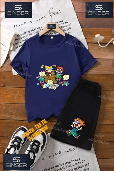 SS SİNSER Children's Unisex “Baby Famly Orange Child Multi“ Special Printed C...