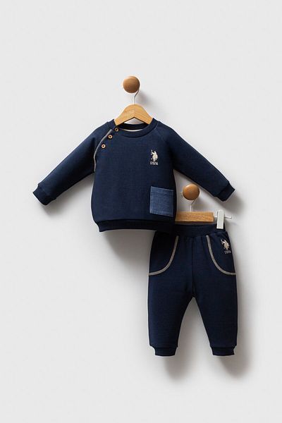 U.S. Polo Assn. U.S. Polo Assn Baby Boy Navy Blue Baby Sets