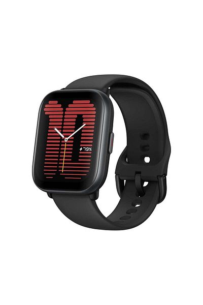 Amazfit ساعة ذكية نشطة مع أكثر من 100 وجه ساعة، وبطارية تدوم طويلاً، واستخدام نموذجي لمدة 14 يومًا، و120 بيكو لتر