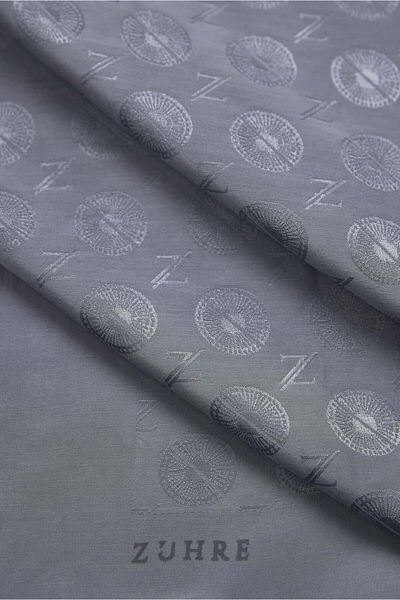 Zühre Gray Z Monogram Scarf 0083