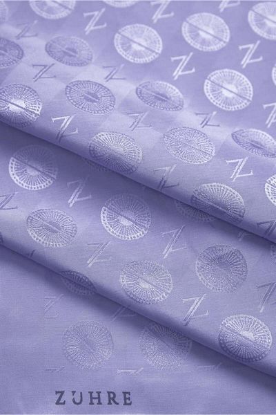 Zühre Lilac Z Monogram Scarf 0083