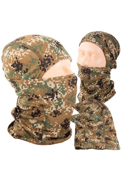 zola Multifunctional, thermoactive, universal tactical balaclava, 36 x 25 x 23 cm, pixel camouflage