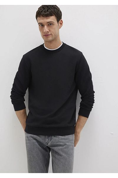 Mavi Men's Black M0S10457-900 Crew Neck Sweatshirt