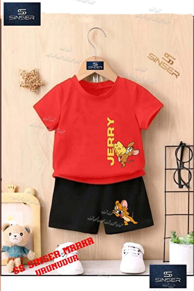 SS SİNSER Children's Unisex “Jerry Single Cheese Calan“ Special Printed Crew ...