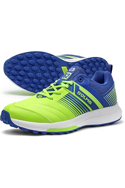 SOLM8 أحذية الكريكيت S2 - مسامير مطاطية متطورة للقبضة على العشب، وتبطين خفيف ...