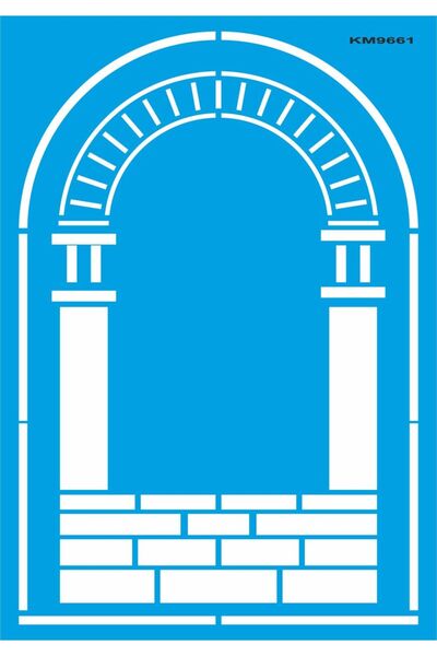 StencilSepeti Door - Stencil Painting Template