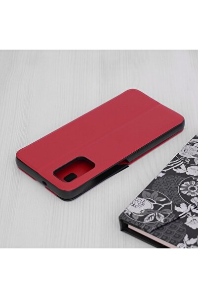 Gear Husa pentru Samsung Galaxy A13 5G/A04s, Intelisafe, D71, Piele ecologica, Elegant Ruby