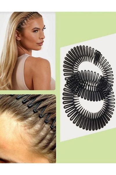 HİROS'H Unisex Accordion Sportsman Buckle Hairband Hair Accessory