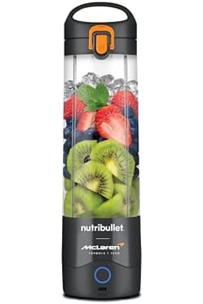 Nutribullet Portable Blender McLaren F1 Team Edition – 590ml Black/Orange, Leak-Proof Lid,