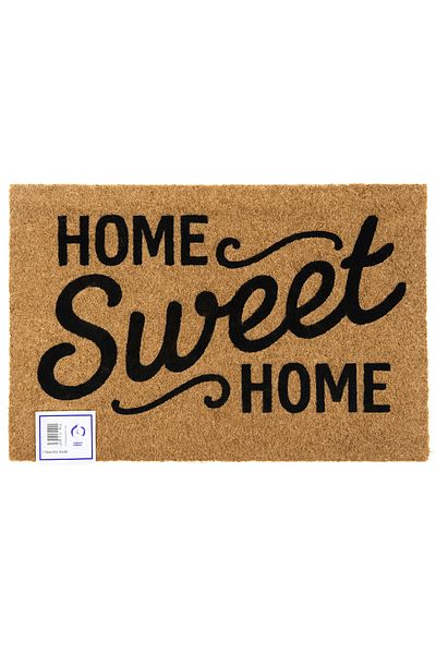 TSUMAB Home Sweet Home Natural Coir Doormat – 40x60 cm