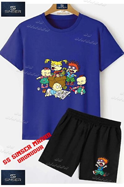 SS SİNSER Children's Unisex “Baby Famly Orange Child Multi“ Special Printed C...
